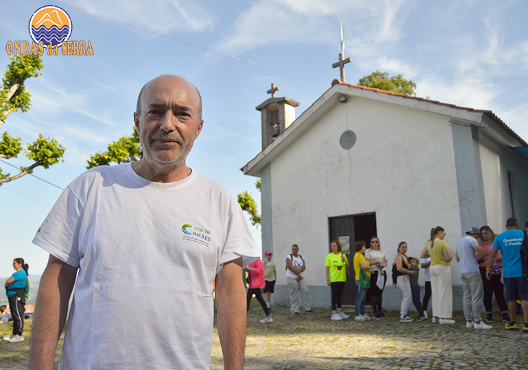 2ª Caminhada da Família - Joazim - Tendais - Cinfães. Manuel Teixeira, Presidente da Associação do Centro Cultural e Desportivo dos Trabalhadores do Município de Cinfães.